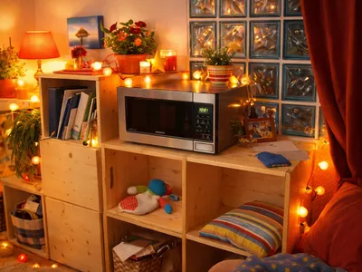 elmn't Elemente gestapelt als Regal